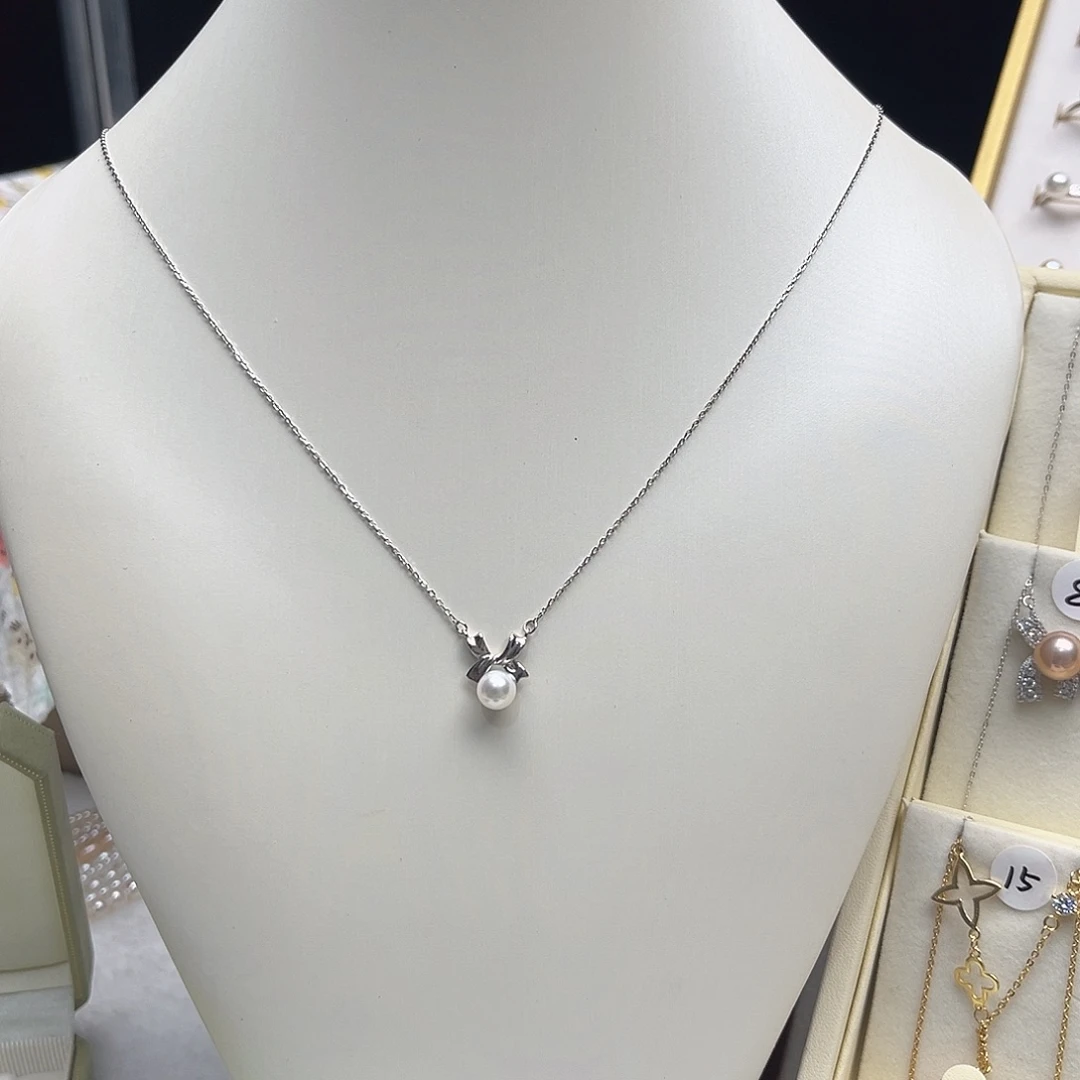 淡水珍珠套链银S925镶嵌