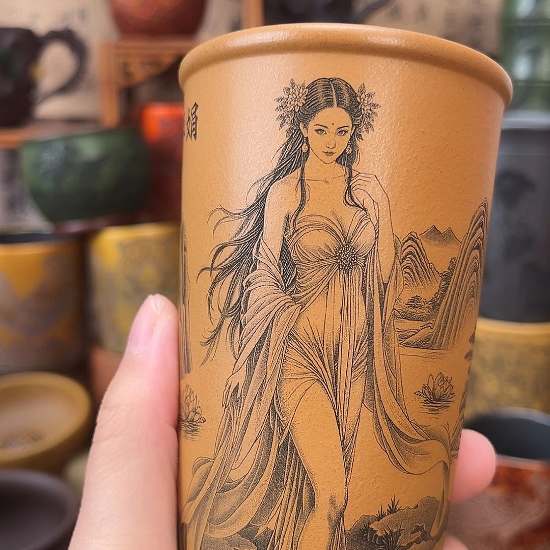 茶杯紫砂宜兴紫砂茶具正品
