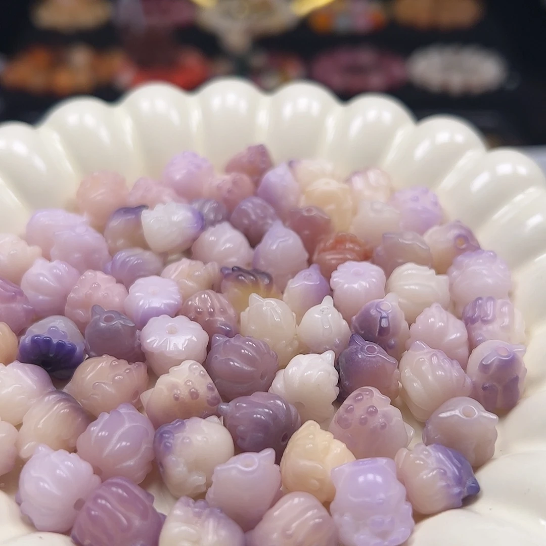 手串菩提根/象牙果卡12紫色凤九100颗