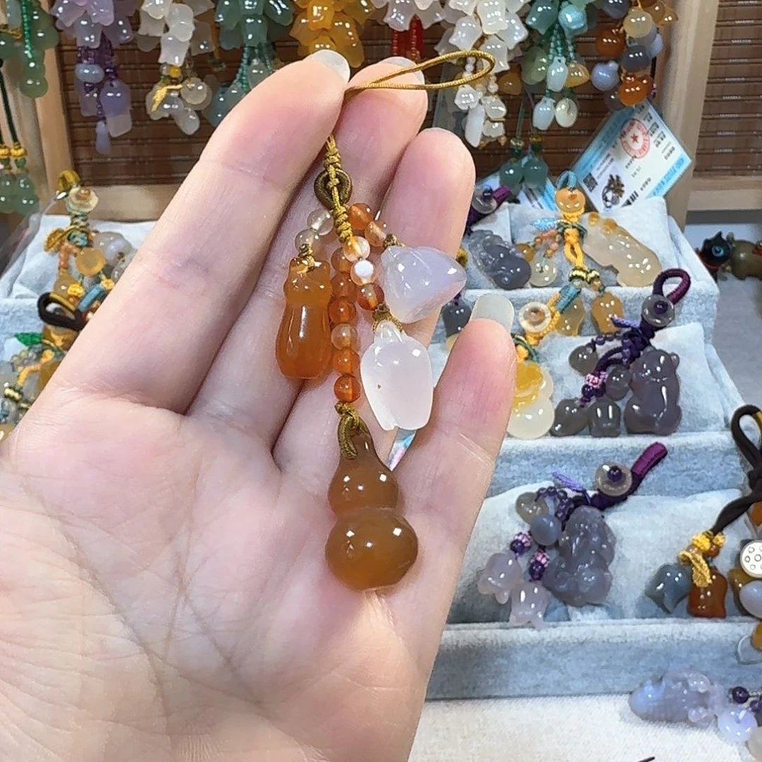 玛瑙/玉髓小挂件福利未镶嵌