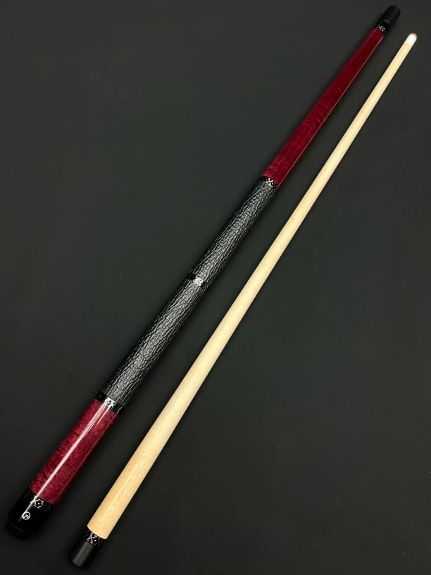 福杆紫心木素面两段大头杆手工杆九球杆台球杆