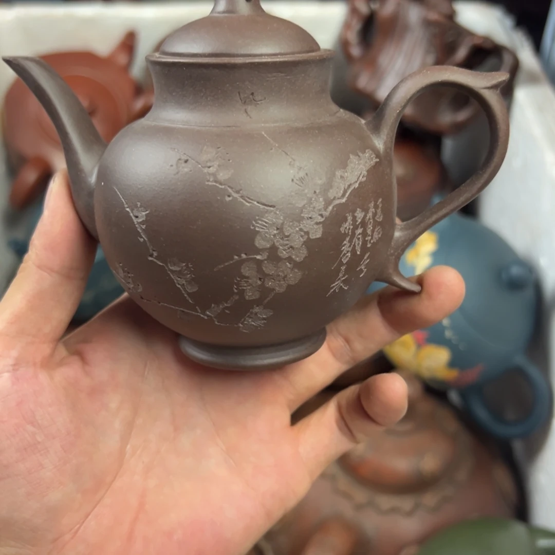 茶壶紫砂宜兴原矿紫砂壶200毫升容量