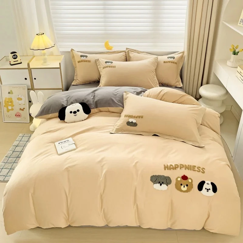 特 清 # 纯棉四件套 三只小熊