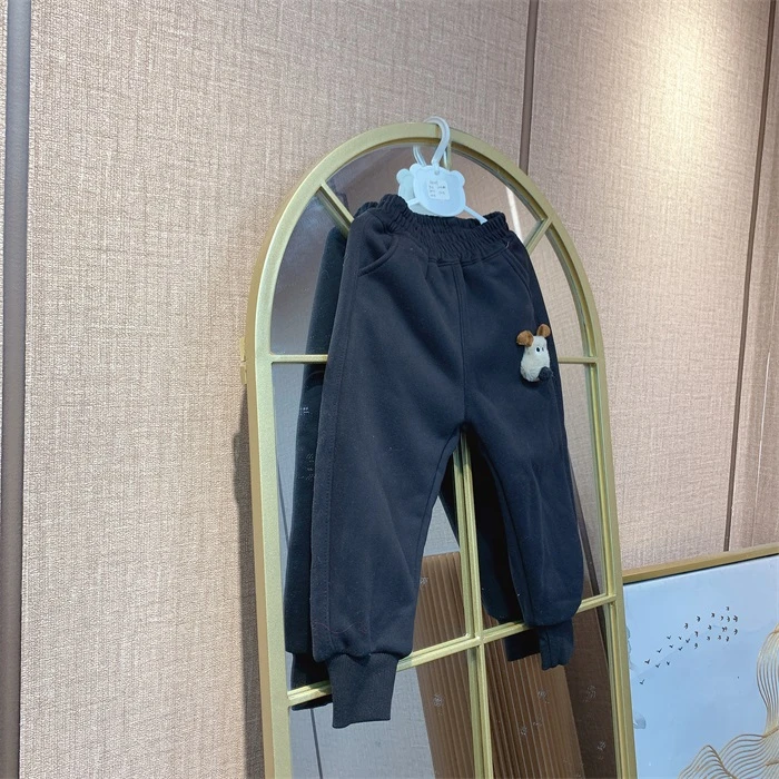 AN089   宝宝深蓝色厚裤子