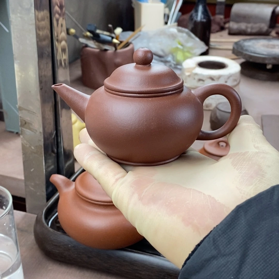 紫砂茶壶紫砂壶水平