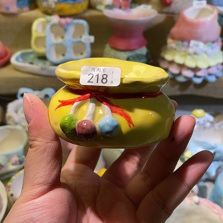 218 手工手绘盆满29包邮