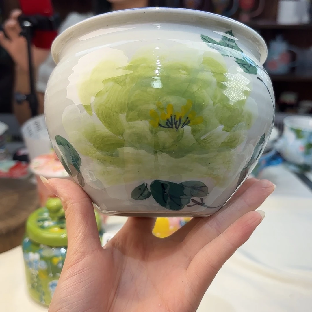 瓷片景德镇手绘高温釉下彩陶瓷茶具