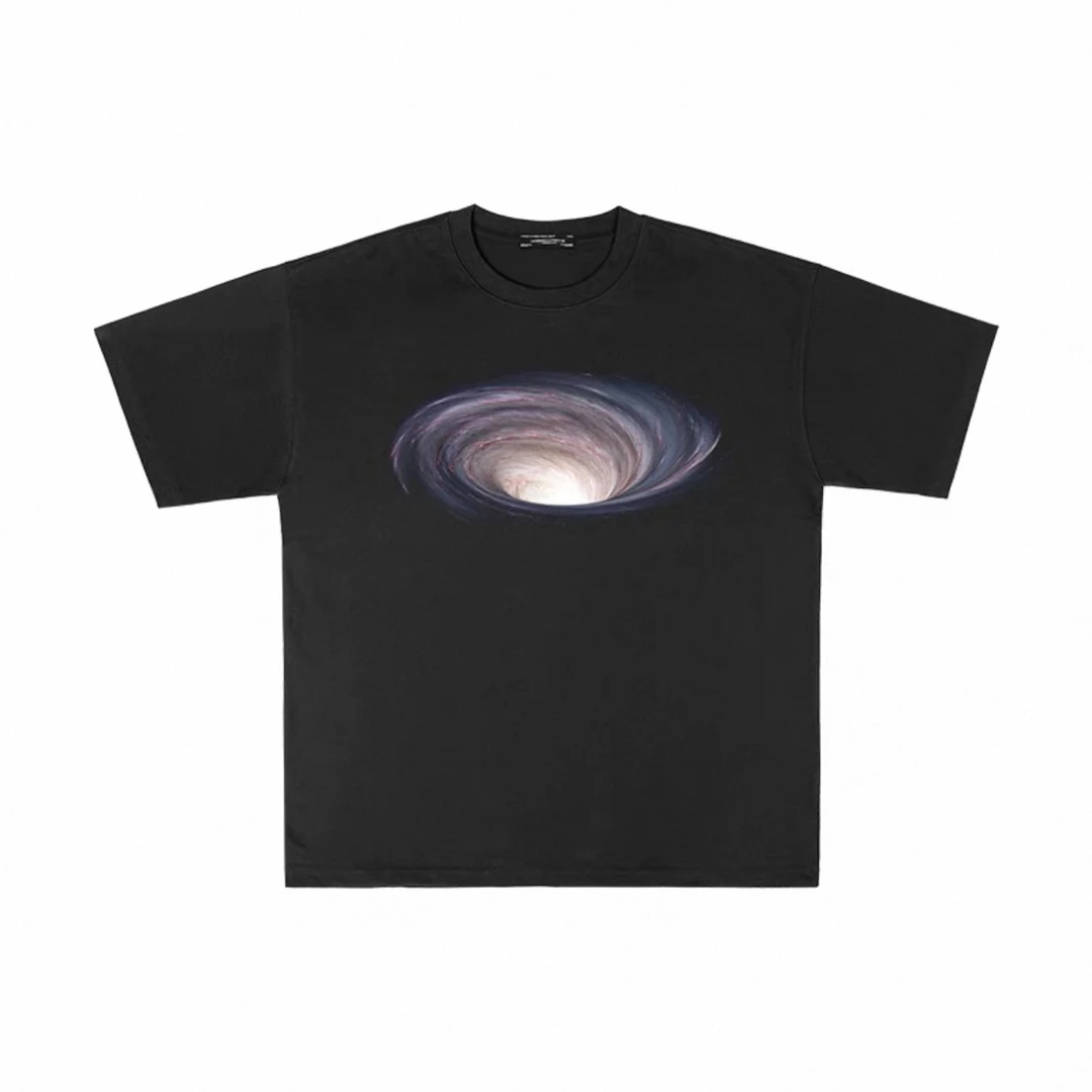 geky*星空系列数码直喷美式复古索罗娜男生休闲设计感夏季短袖