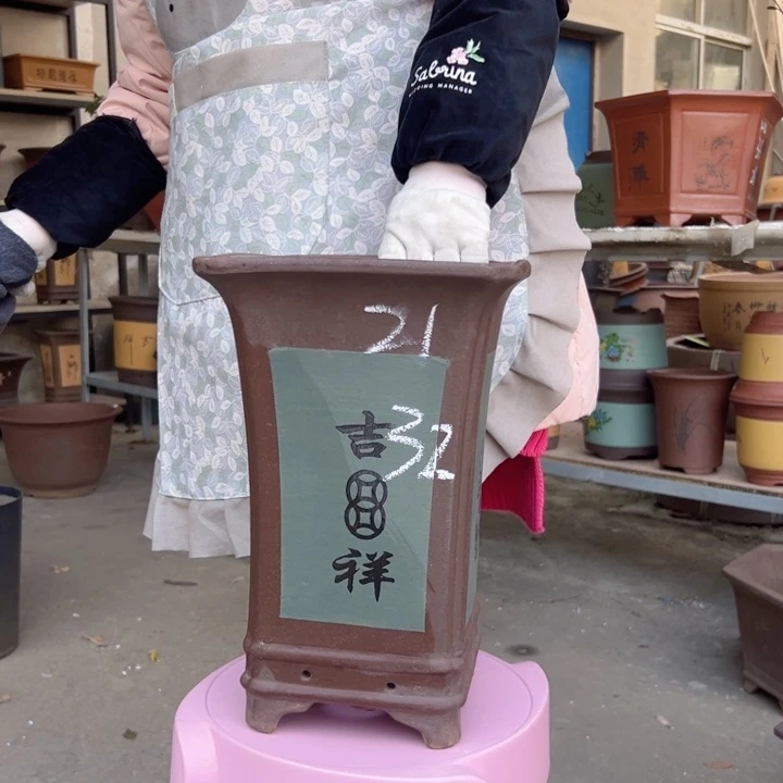 21绿四方花盆花盆