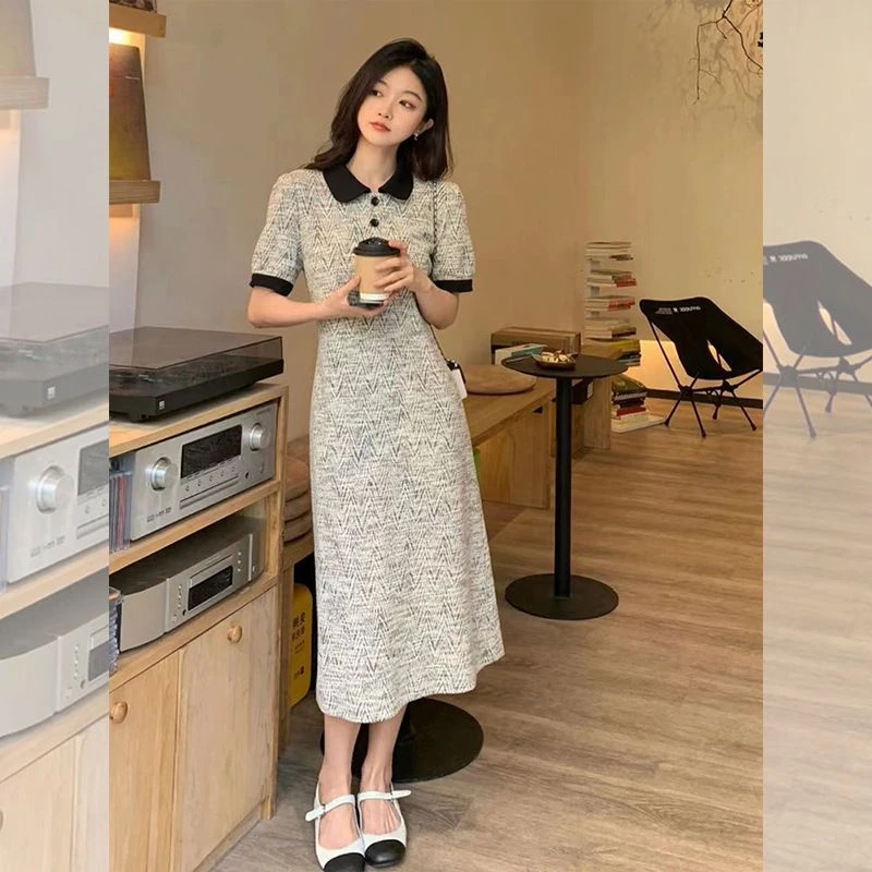 【清货+运费险】夏季裙子高级感法式收腰气质小香风连衣裙SG659