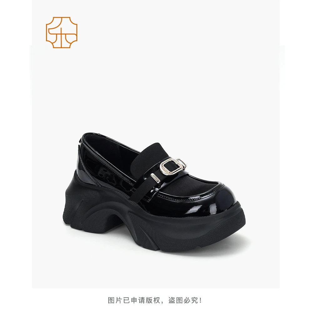 【LESIFAN】松糕厚底小皮鞋一脚蹬乐福鞋2369-399