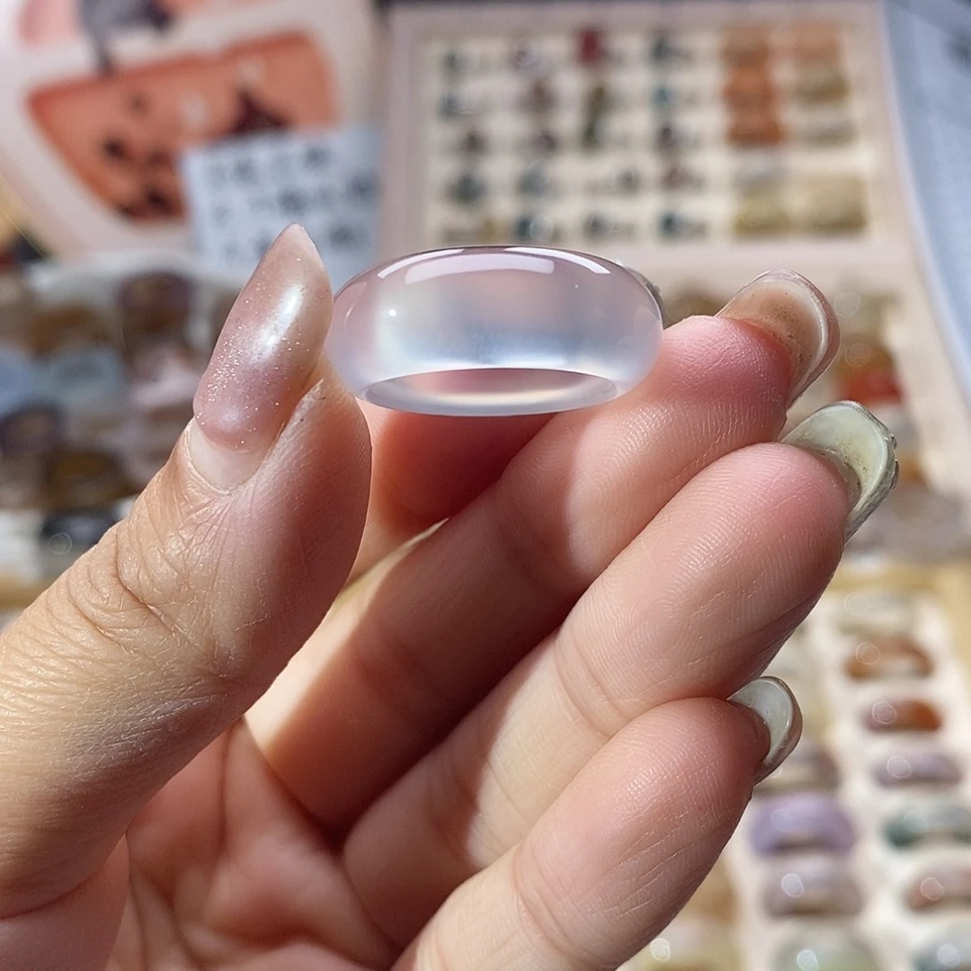 未镶嵌戒指玛瑙/玉髓A8不退换港15