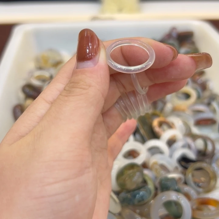 玛瑙/玉髓合金戒指60港17