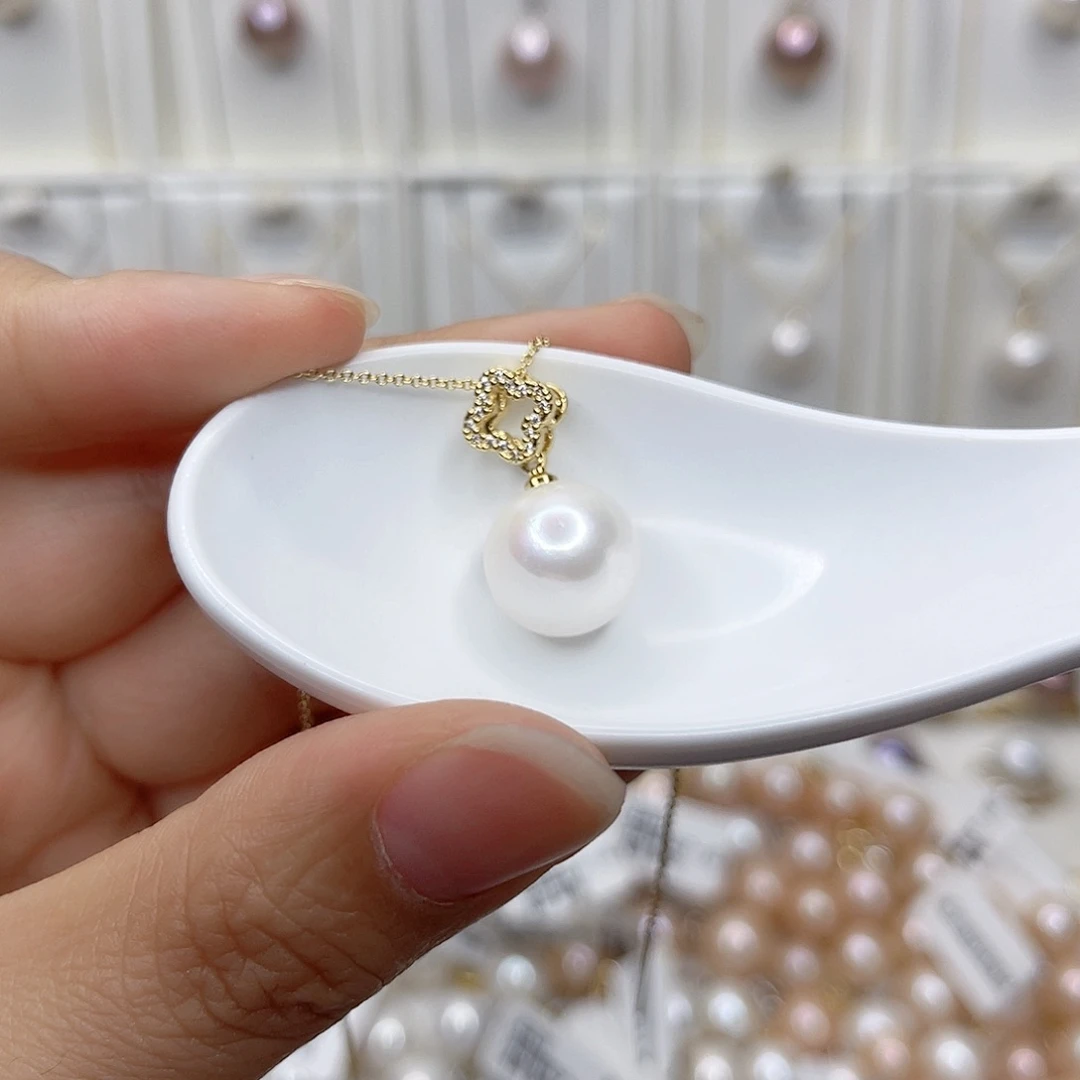 淡水珍珠未镶嵌吊坠(赠链)