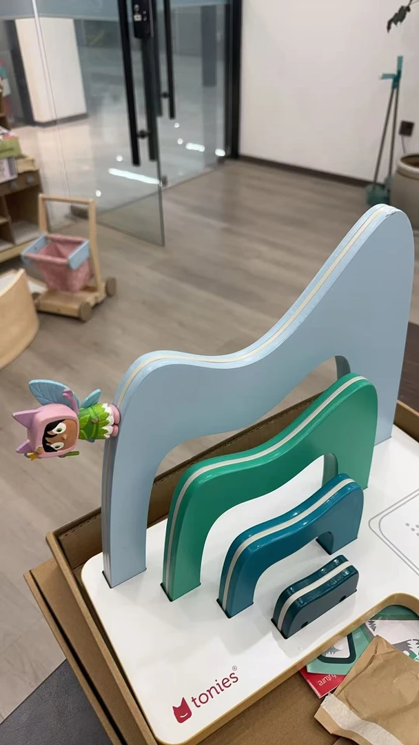 tonies玩偶桌面收纳人偶美版木质玩具收纳木制摆件过家家