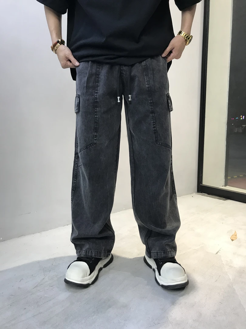 男士牛仔做旧休闲长裤夏季