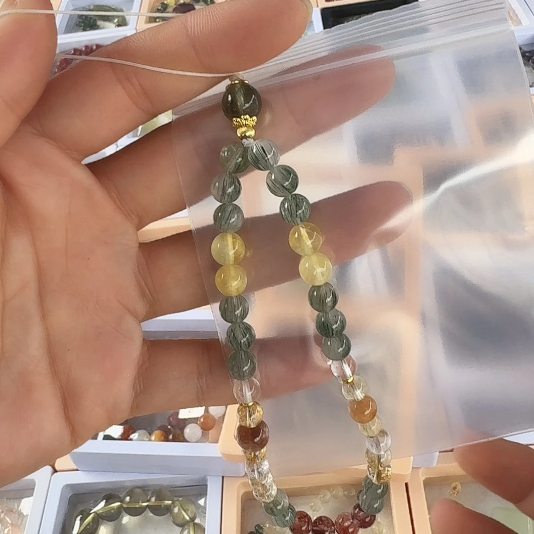 平***生未镶嵌手链烟晶彩