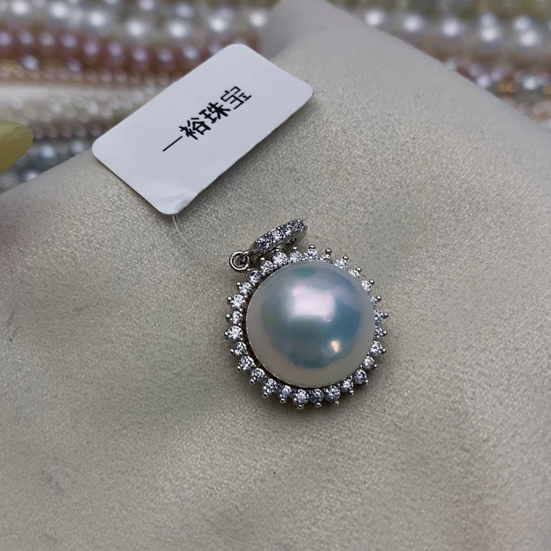 【闪购商品】淡水珍珠银S925镶嵌颈饰