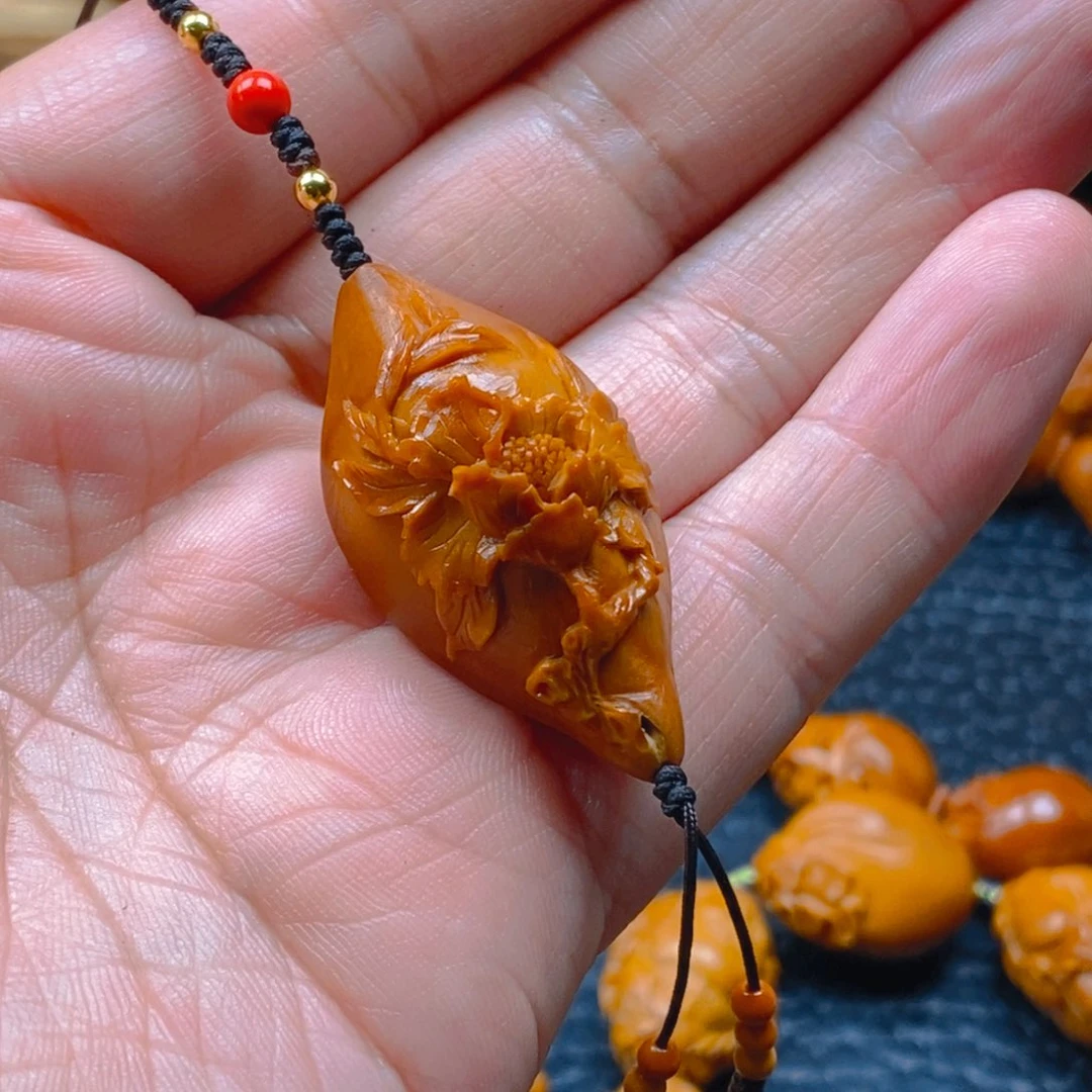 手串/手链橄榄核许静健2.1牡丹花开，花开富贵