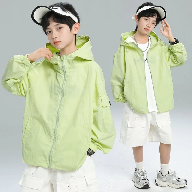 男童春秋款外套2025新款春季薄款防晒衣中大儿童男孩春装上衣酷潮