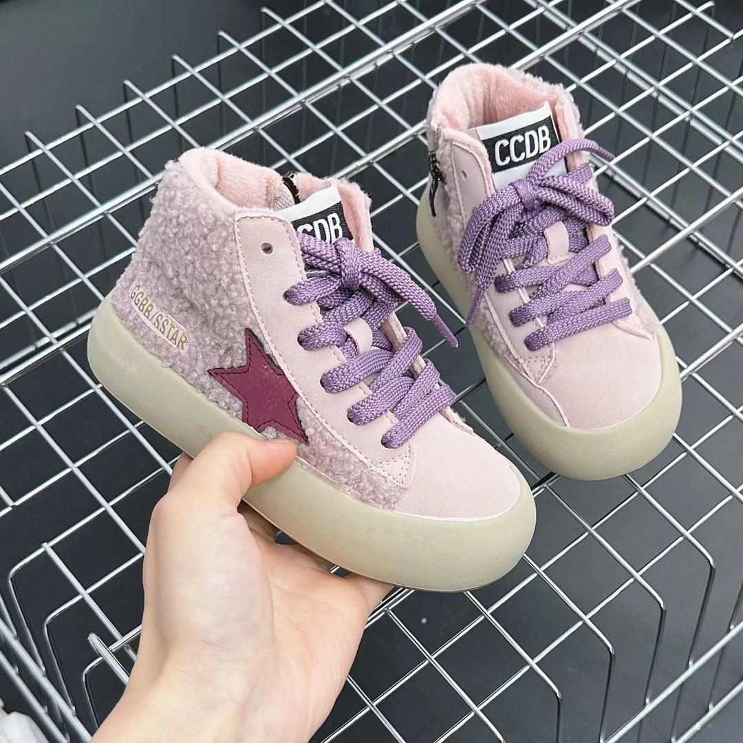 528高端专享冬季舒适运动鞋（高）粉色