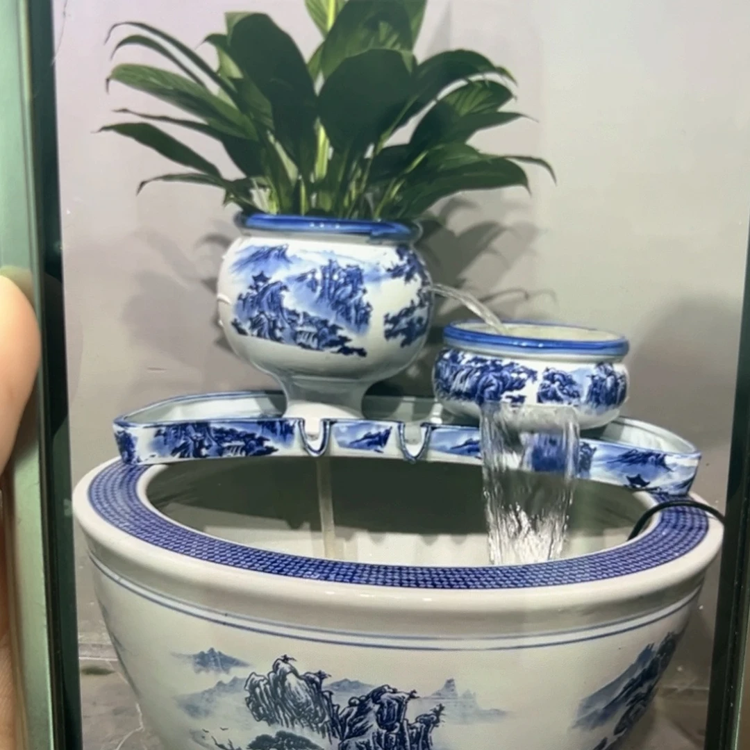 瀑布流水配90厘米缸