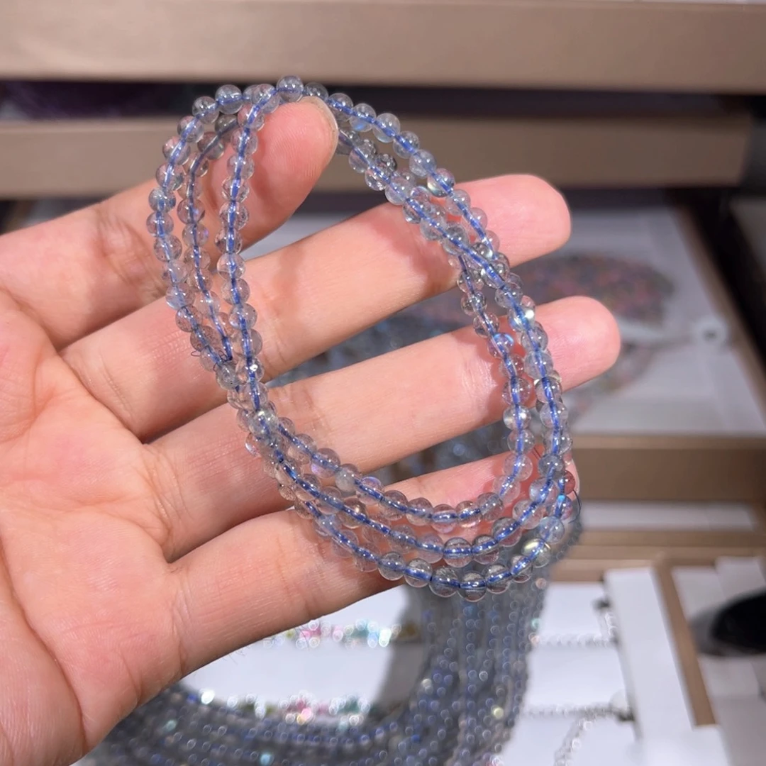 水晶手链未镶嵌灰月020