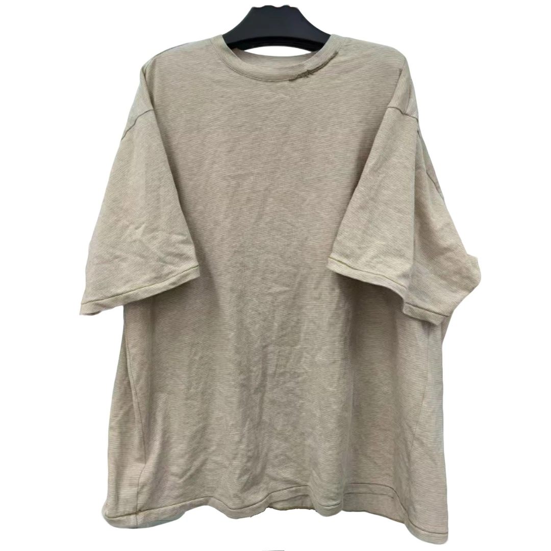 三木兮非 怀旧细纹T恤 25MS0226 小众文艺 极简气质慵懒休闲