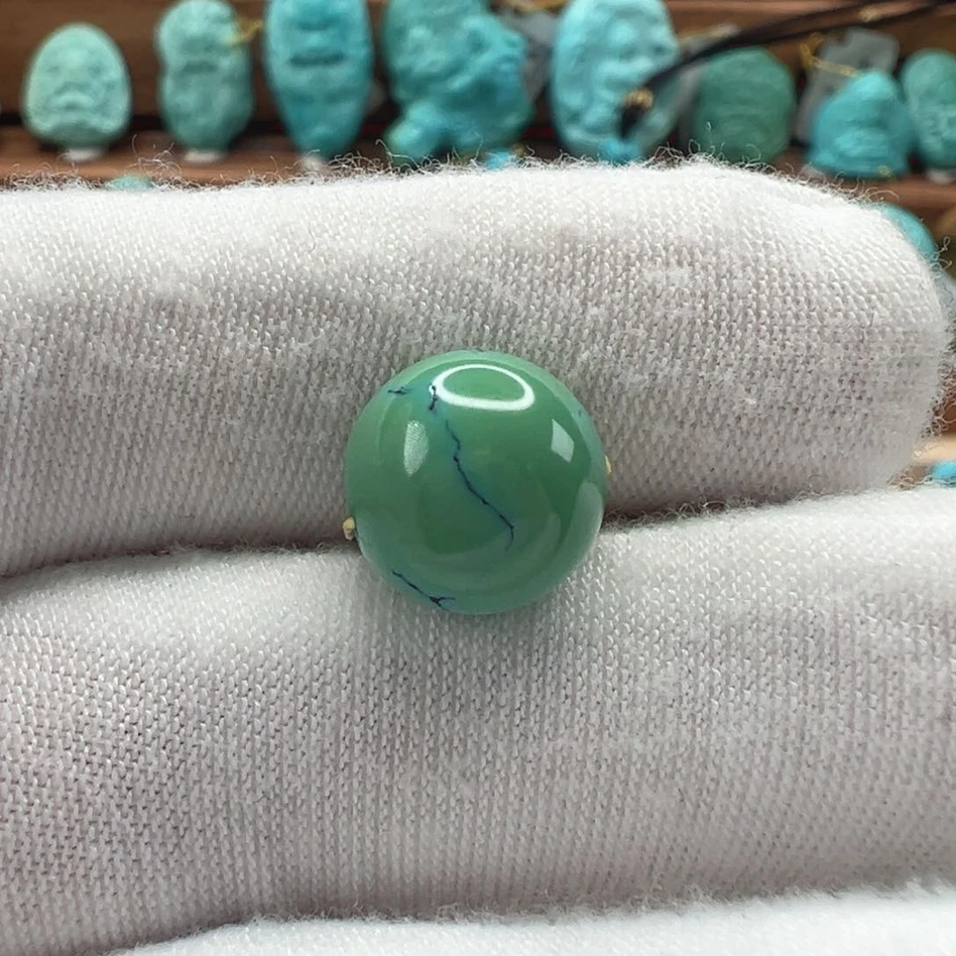 绿松石未镶嵌圆珠10.5mm