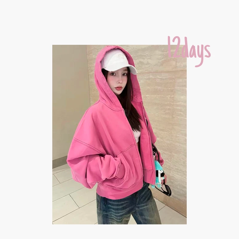 12days | 【25FW】AC连针刺绣连帽开衫卫衣夹克 | 25145