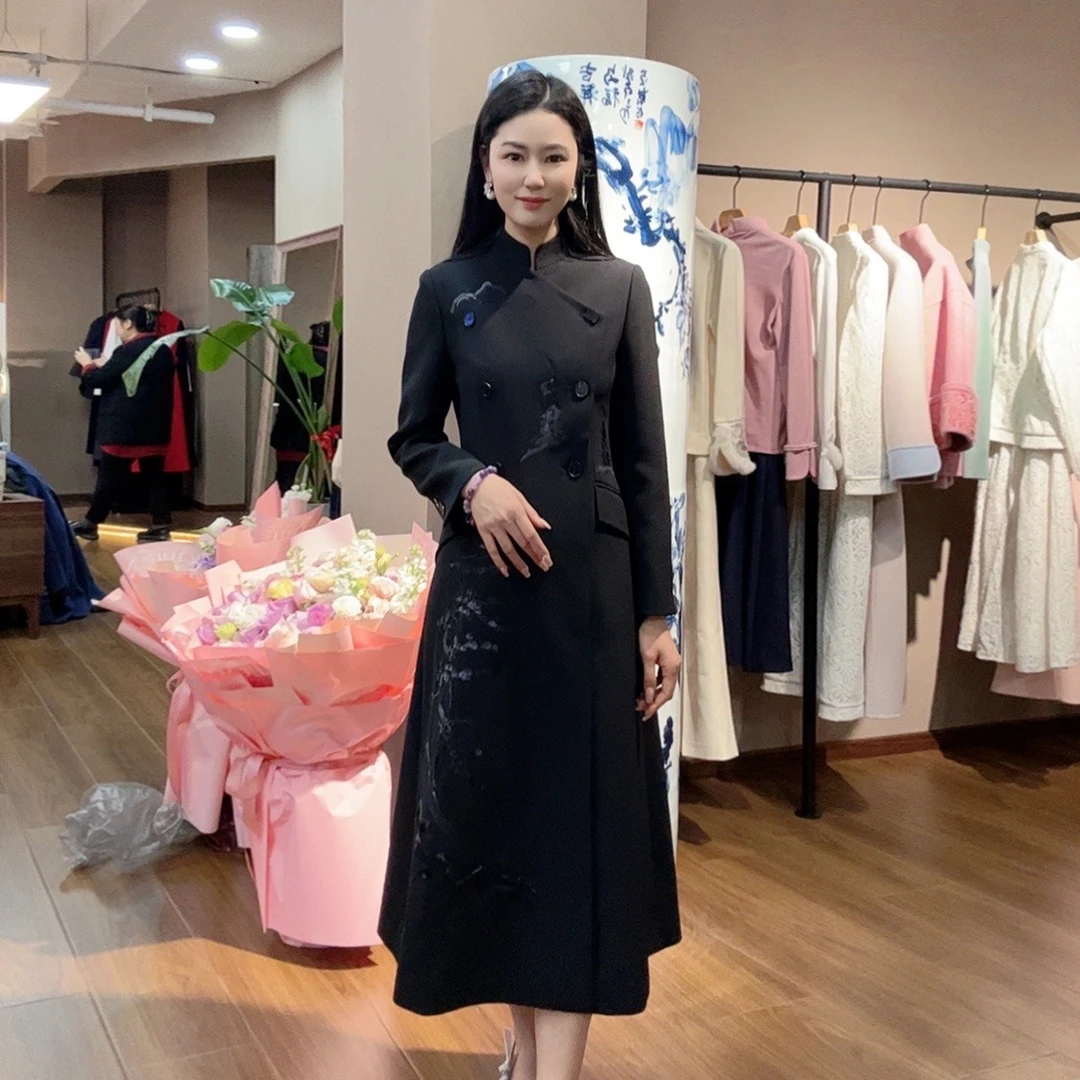 春夏季百搭显瘦高级时尚女优雅沐松战袍风衣HASS020010