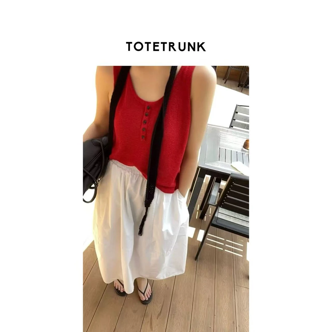 【TOTETRUNK】高支高密棉"花苞半裙"