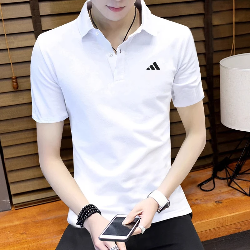adidas阿迪达斯短袖男 2025夏季新款白色休闲T恤男士POLO衫HR8729