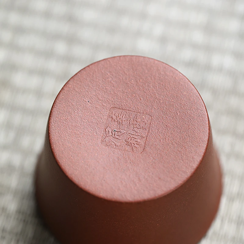 宜兴原矿紫砂手工中槽清主人杯120cc左右