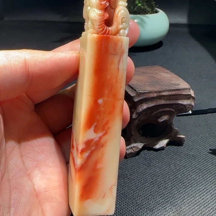 寿山石福集福寿山石印章