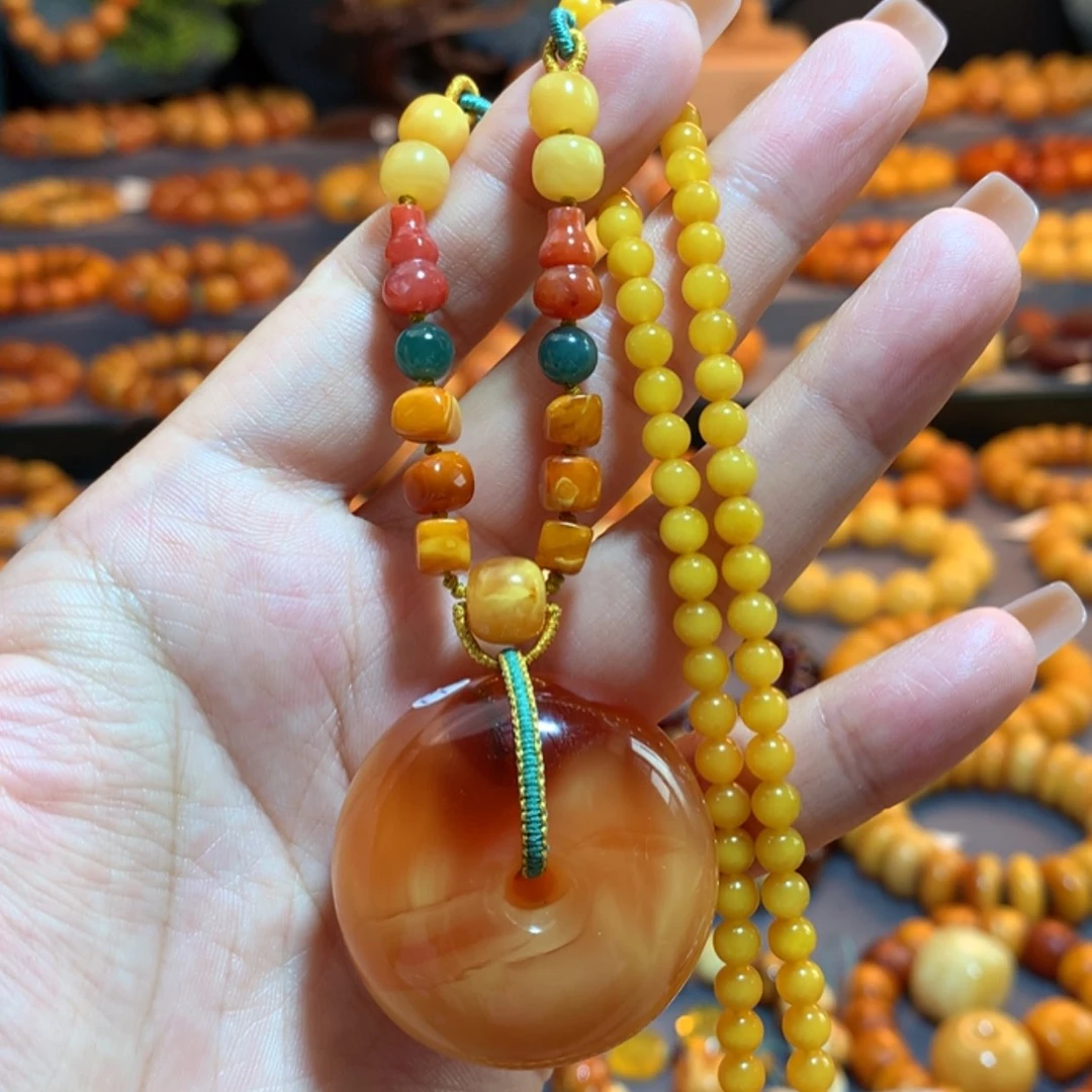 【闪购商品】蜜蜡吊坠(赠链)未镶嵌蜜蜡吊坠