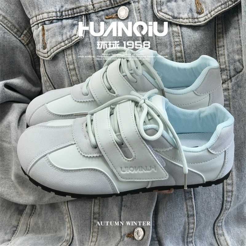 环球软底透气德训鞋女鞋平底小众休闲鞋2025夏季新款轻便百搭舒适