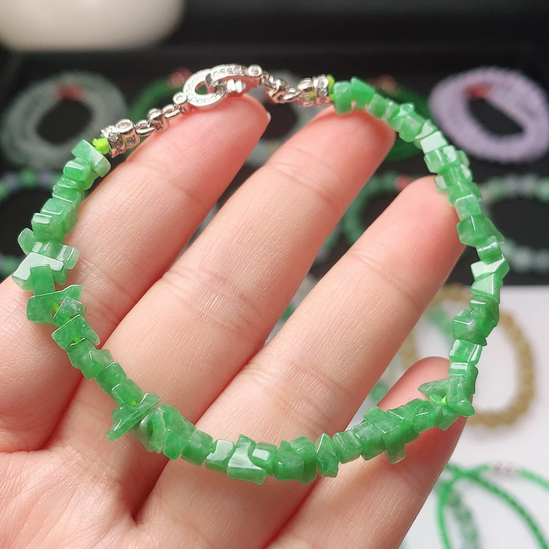 翡翠未镶嵌手链翡翠