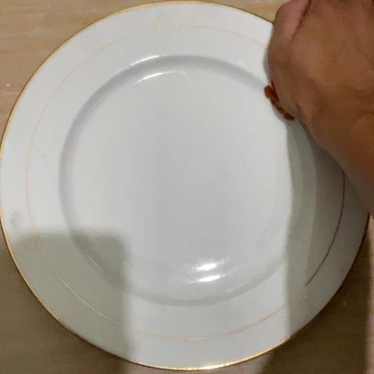 瓷片陶瓷陶瓷10英寸红叶金镶玉果