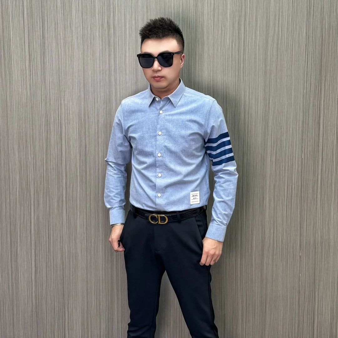 【2402】佤沙国际秋冬男士简约商务休闲时尚长袖商务百搭潮品衬衫