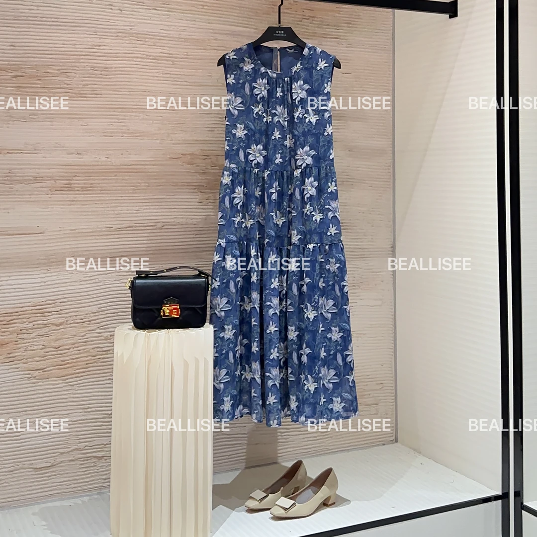 【宠粉价】夏季新款无袖显瘦国风时尚气质宽松连衣裙W-A978