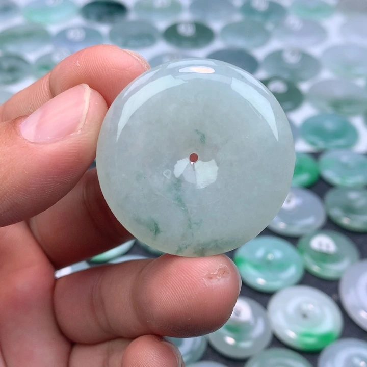 翡翠未镶嵌颈饰缅甸天然A货翡翠38-6.3