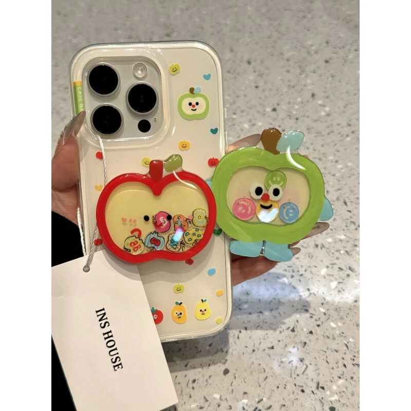 创意满屏彩色苹果表情适用iphone16promax手机壳苹果15pro新款14p
