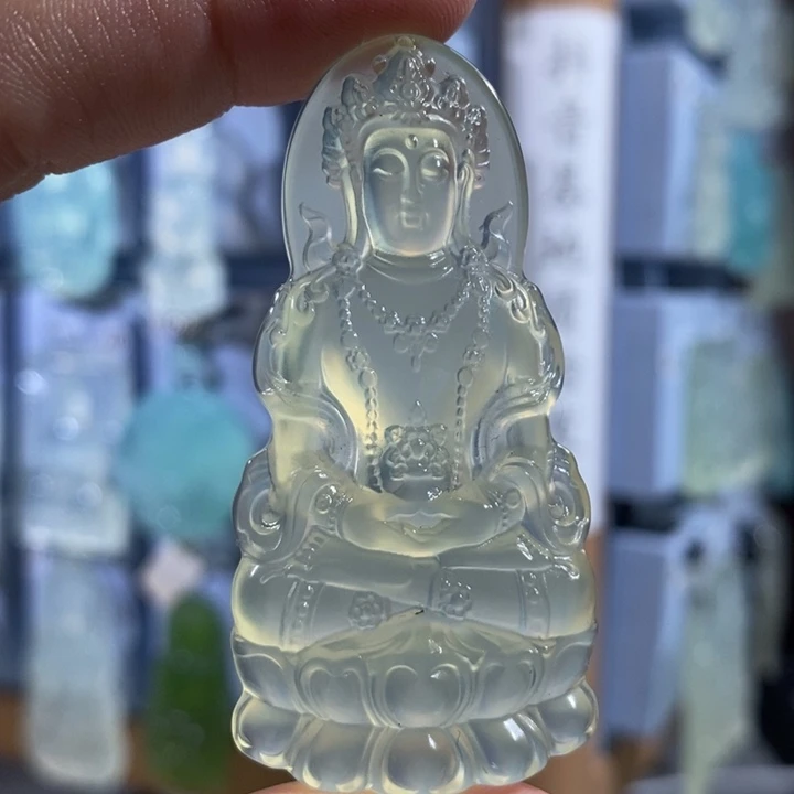 岫玉未镶嵌颈饰吊坠