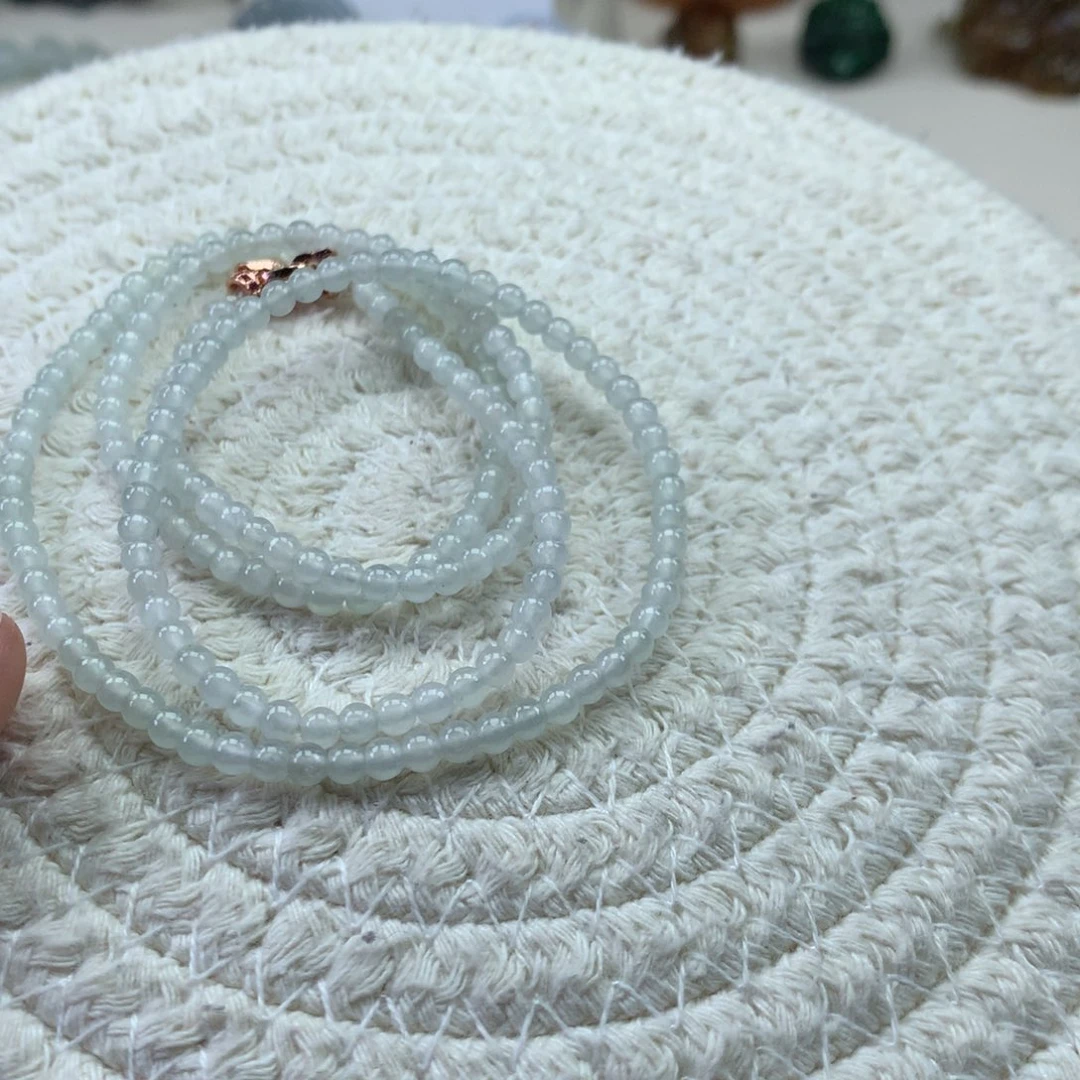 翡翠未镶嵌颈饰天然翡翠卡3.5手串定金