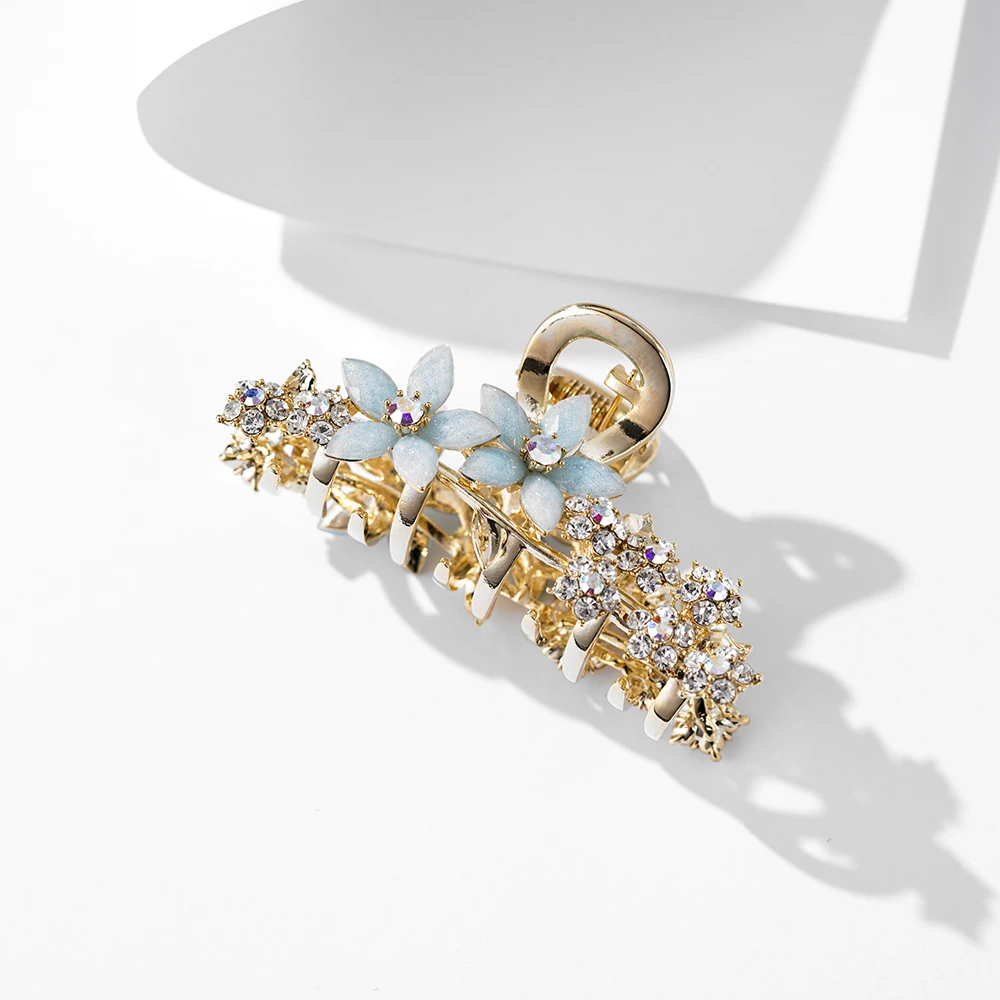 FJ3614中号花开满园《蓝》抓夹