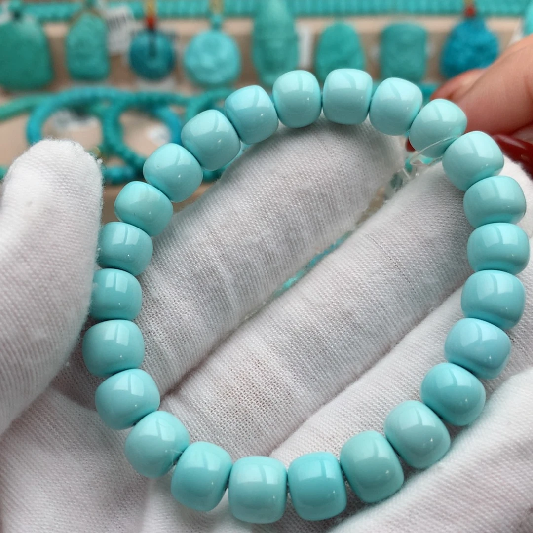 绿松石未镶嵌珠宝奇石8.5mm