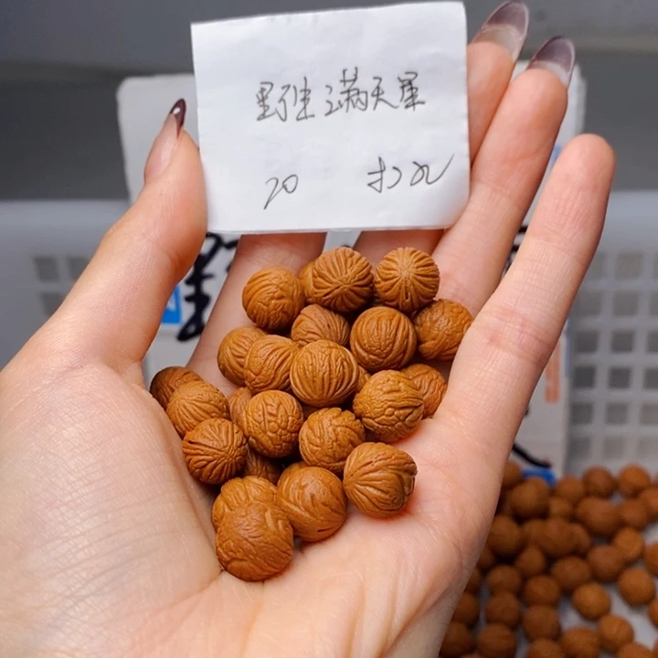 坤***合手串桃核11mm左右野生满天星20颗（穿好）