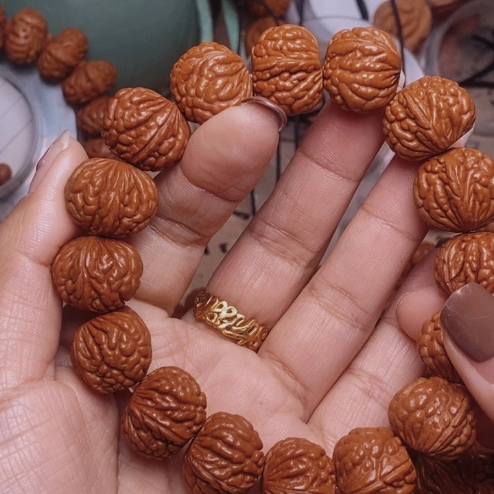 李***涛手串文玩核桃龙纹桃核