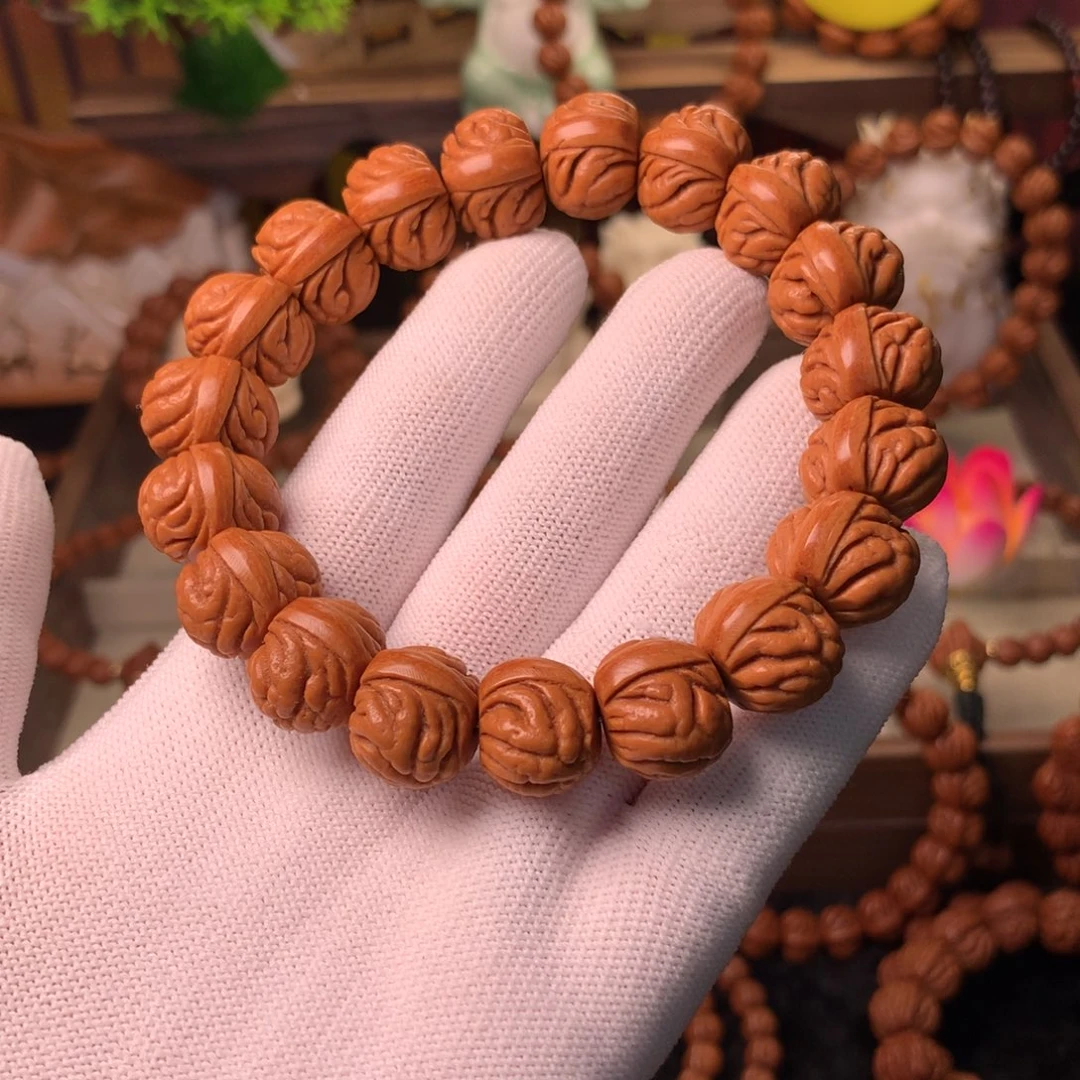 桃核吊坠盘龙爆肚16